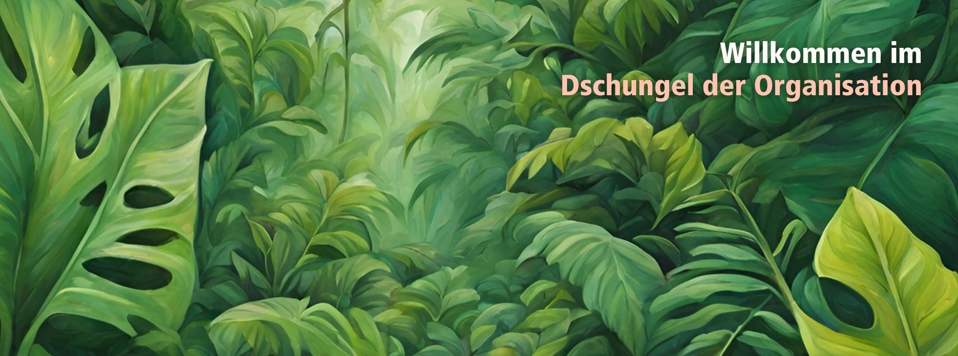Willkommen im Dschungel der Organisation - Illustration